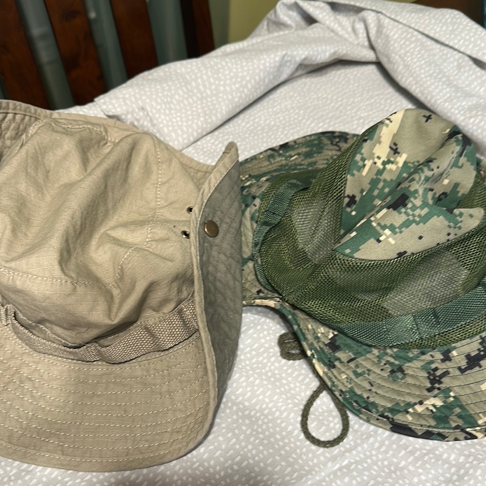 Men's Tan and Camouflage Bucket Hats